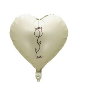 Balon folie Love, It's Party Time, inima, 45 cm