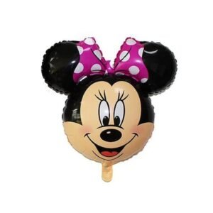 Balon folie Cap Minnie Mouse, fundita roz, It's Party Time, 59 cm