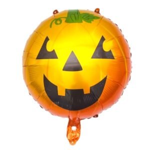 Balon folie Dovleac Halloween, It's Party Time, rotund, 45 cm