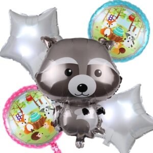 Set 5 baloane folie figurina Raton, It's Party Time, 76 cm