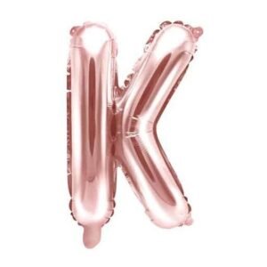 Balon folie Litera K, It's Party Time, rose gold, 40 cm